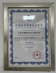 公司连续多年获(huo)得守重企业